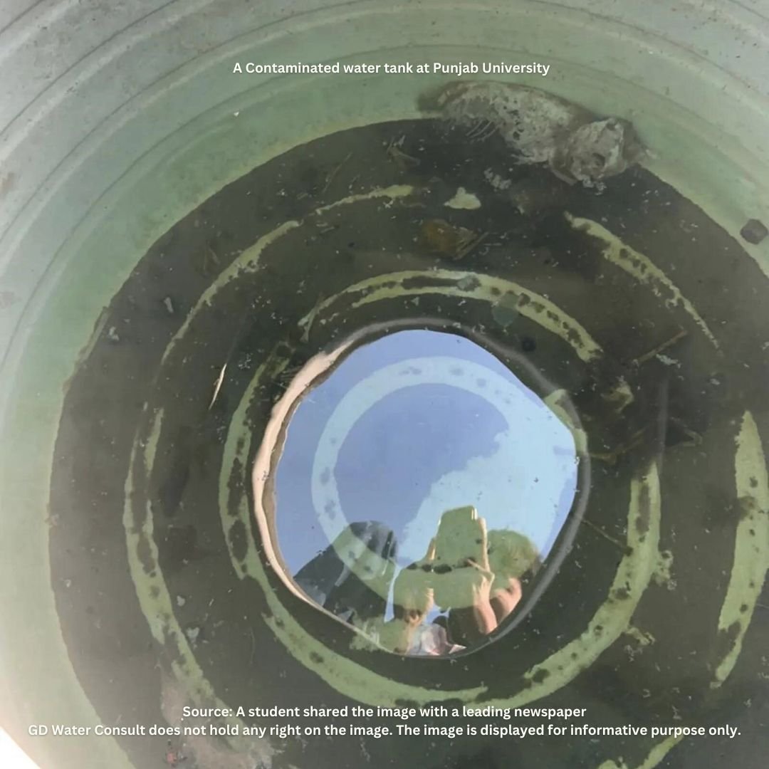 Outcry at Panjab University Over Contaminated Water Tanks - gdwaterconsult